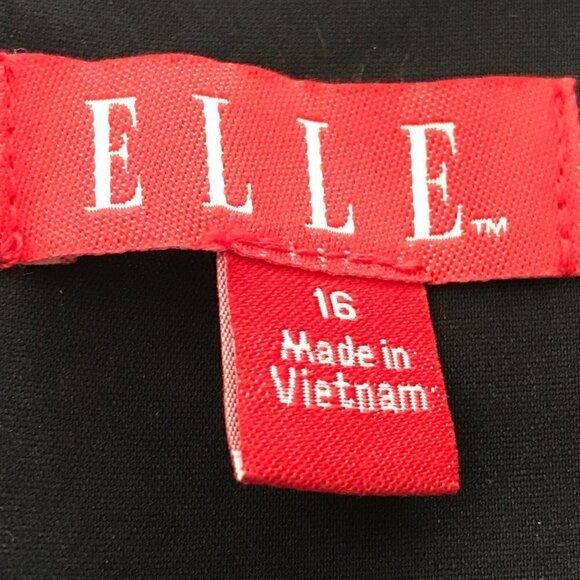 Elle Women's Black A-Line Fully Lined Stretch Skirt - Picture 3 of 12